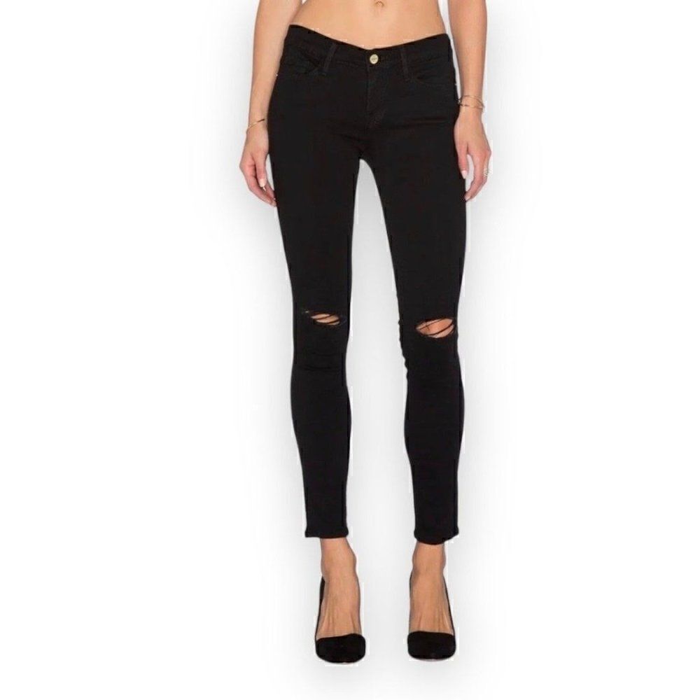 Frame NWOT Vian Ripped Skinny Jeans - Picture 2 of 16